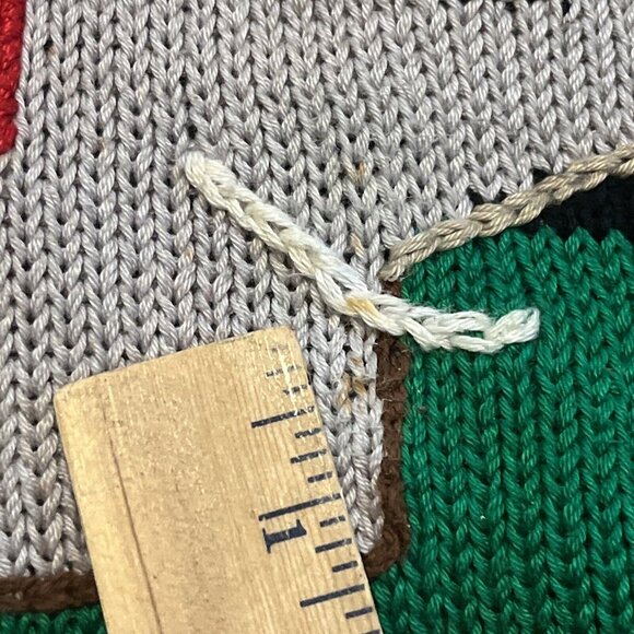 Raquel's Collection Sweater SZ Large Elephant Southwest Fiesta Funky Knit - Picture 5 of 10